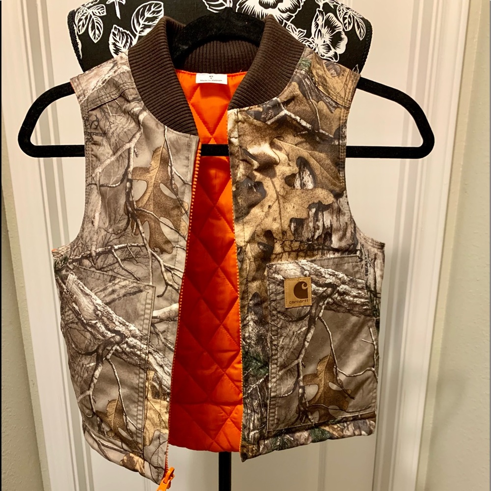 Carhartt Boys' Reversible Camo Vest